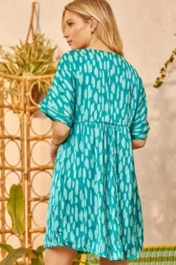 GRASS IS GREENER MINI DRESS -Johnny Corral Shop d10257 11 emerald 48