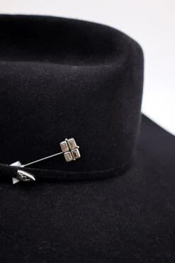 Peyote Bird Four Smoky Gems Stick Hat Pin