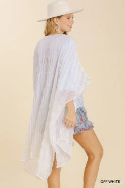 UMGEE SIDE SLIT KIMONO -Johnny Corral Shop k6505 offwhite 4