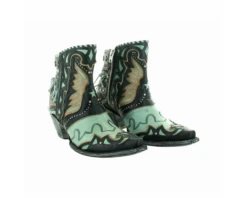 OLD GRINGO WOMEN'S EAGLE FLIGHT BOOTIE -Johnny Corral Shop old gringo ladies eagle flight blackaqua boot bl3515 1 3