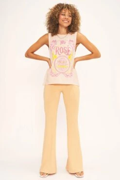 PROJECT SOCIAL ROSE' TANK -Johnny Corral Shop project social t rose tank cameo rose 1034