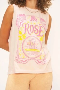 PROJECT SOCIAL ROSE' TANK -Johnny Corral Shop project social t rose tank cameo rose 1039