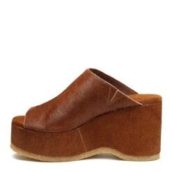 KELSI DAGGER ROWAN HICKORY PLATFORM SANDALS -Johnny Corral Shop rowan haircalf hickory 004 5000x b1d6edf6 a8d1 4411 acde 1d1bd1ecf310