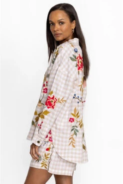 JOHNNY WAS ADELE GINGHAM POCKET BLOUSE -Johnny Corral Shop w41223 4 plaid 2