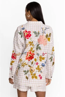 JOHNNY WAS ADELE GINGHAM POCKET BLOUSE -Johnny Corral Shop w41223 4 plaid 4